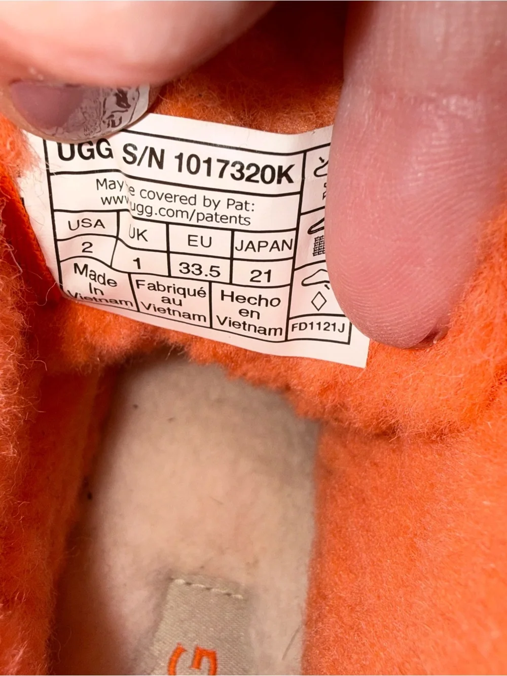 UGG Kids Orange Suede Lace-Up Boots size 2